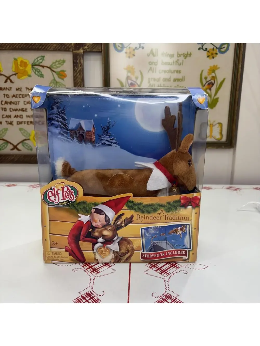 Elf pets “A Reindeer Tradition” story book & plush